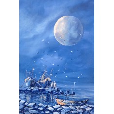 Malik Tariq, 12 x 18 Inch, Acrylic On Canvas, Cityscape Painting, AC-MKT-009